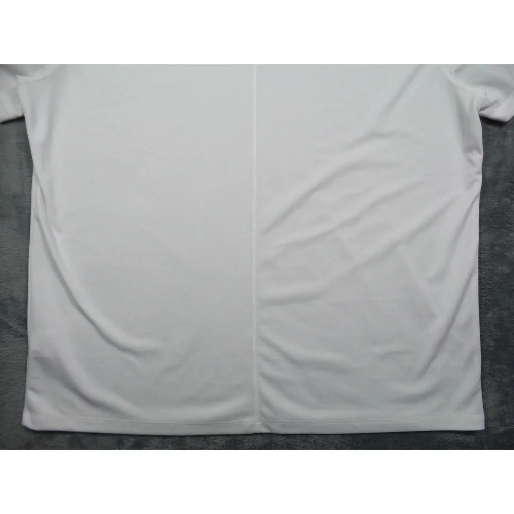 Nike Golf Shirt Mens Size XXL White Solid Dri-FIT Victory Polo Short Sleeve